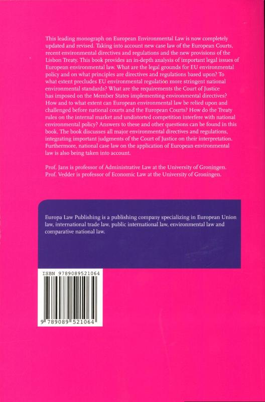 Achterkant van European environmental law