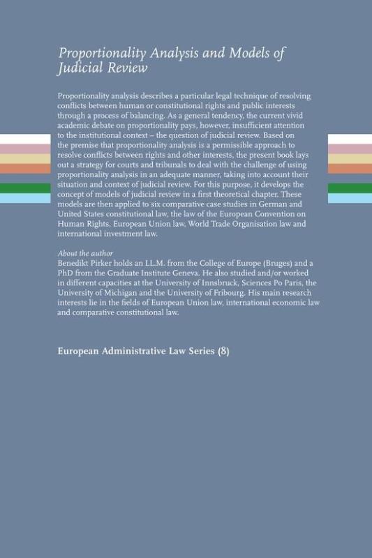 Achterkant van Proportionality Analysis and Models of Judicial Review