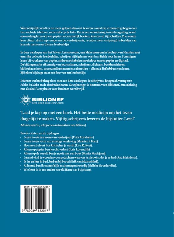 Achterkant van Topstukken uit de collectie van het Privaat Leesmuseum