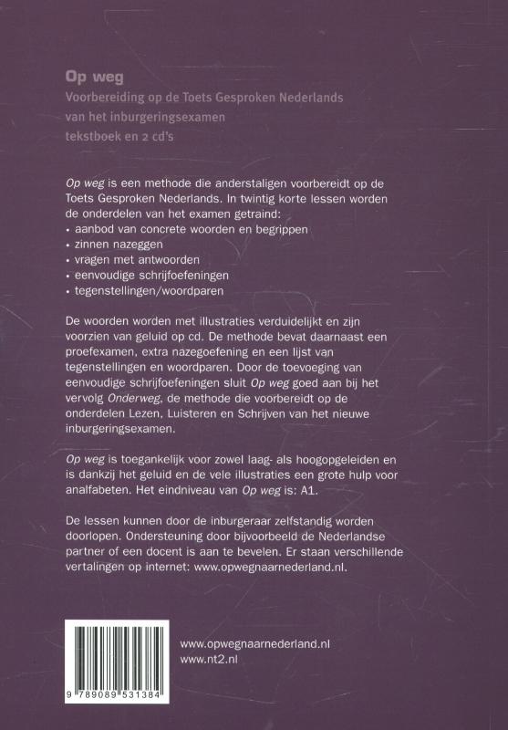 Achterkant van Op weg