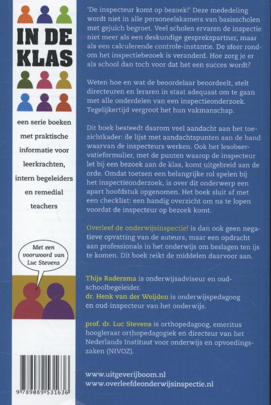 Achterkant van Overleef de onderwijsinspectie!