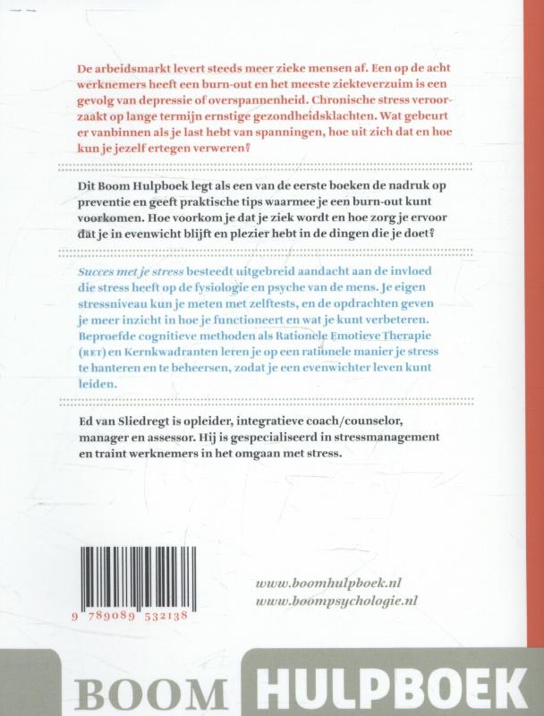 Achterkant van Succes met je stress