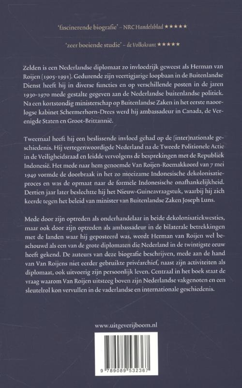 Achterkant van Herman van Roijen 1905-1991