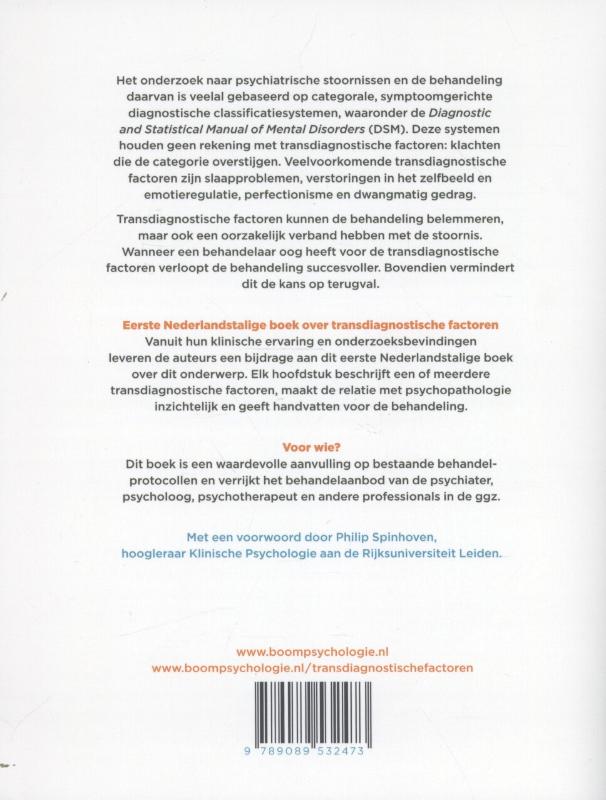 Achterkant van Transdiagnostische factoren