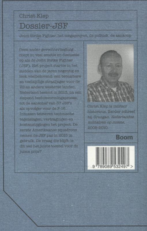 Achterkant van Dossier-JSF