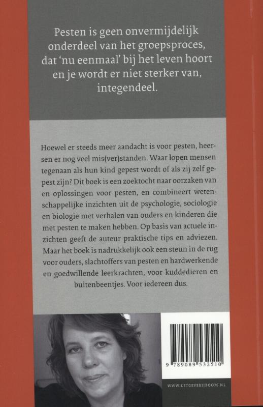 Achterkant van Alles over pesten