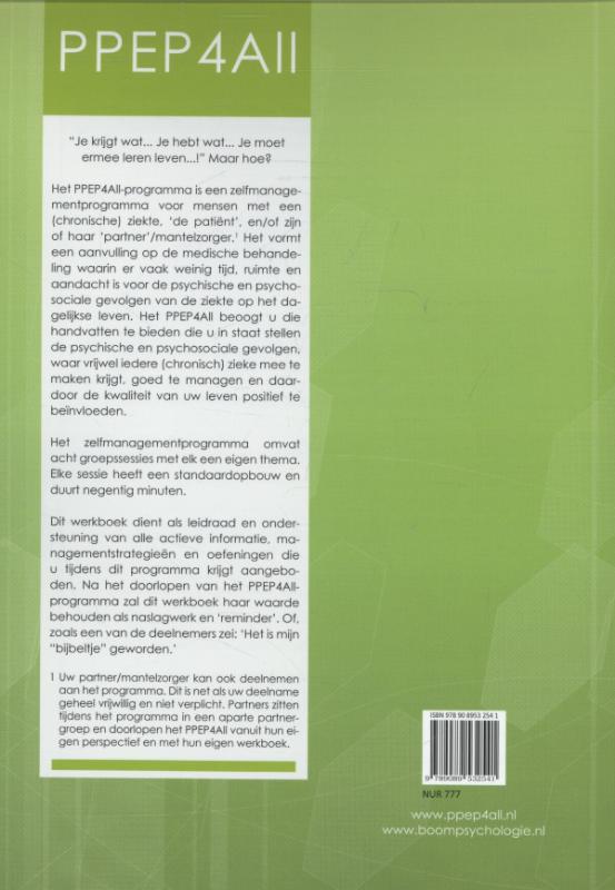 Achterkant van Patientenwerkboek