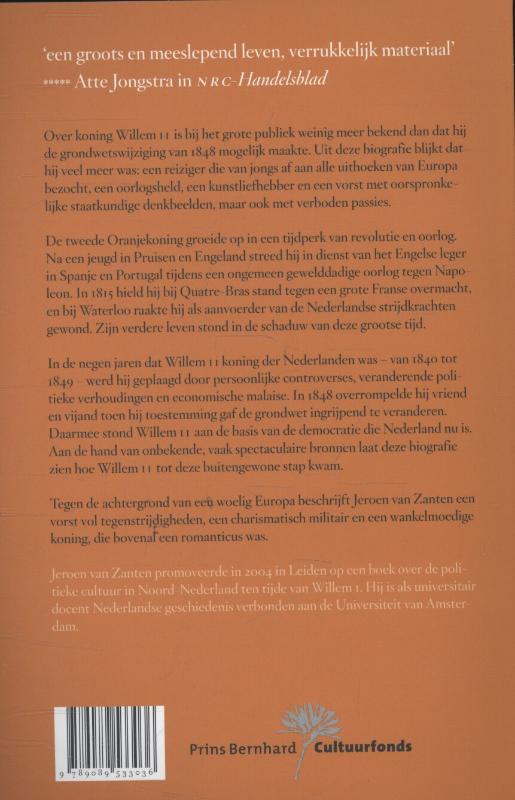 Achterkant van Koning Willem II