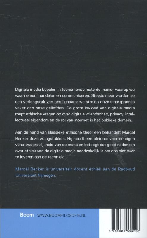 Achterkant van Ethiek en digitale media