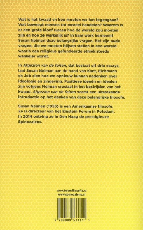Achterkant van Afgezien van de feiten