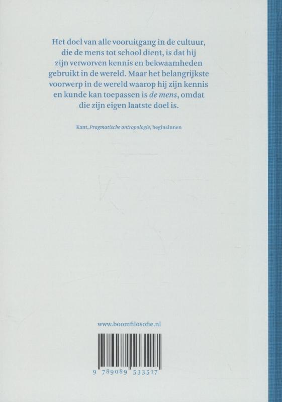 Achterkant van Pragmatische antropologie