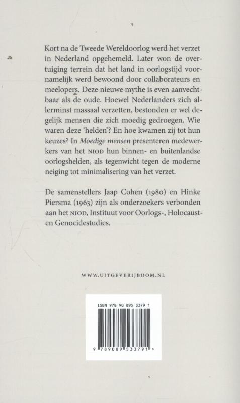 Achterkant van Moedige mensen