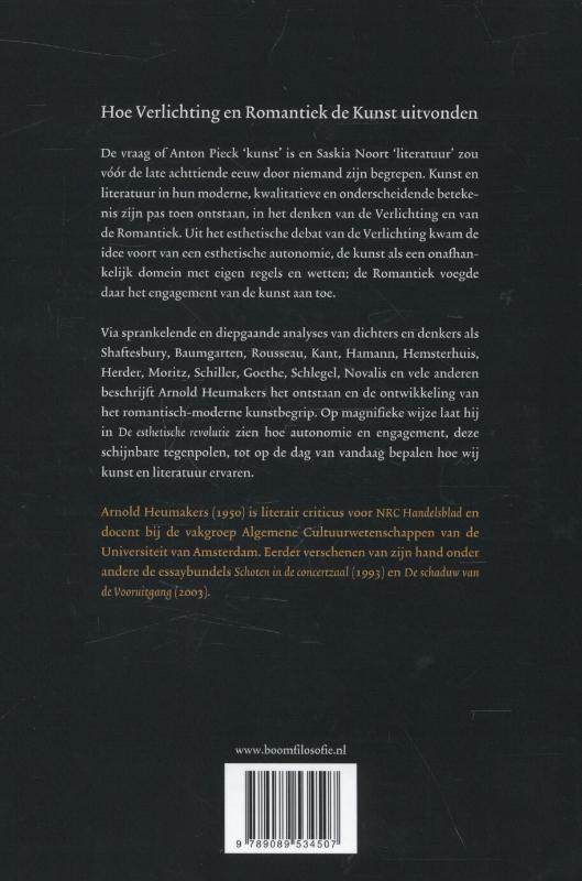 Achterkant van De esthetische revolutie