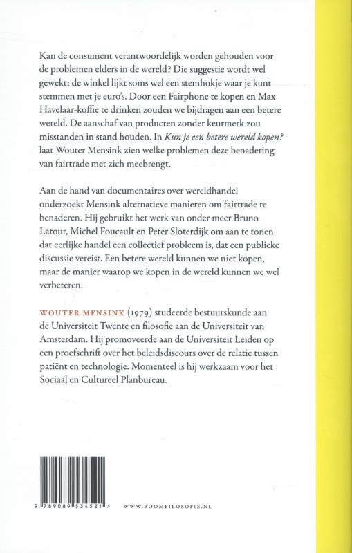 Achterkant van Kun je een betere wereld kopen?