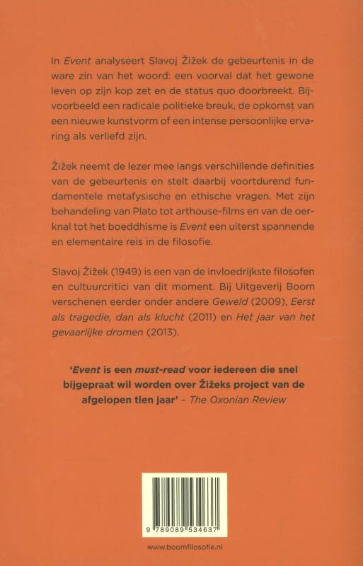 Achterkant van Event