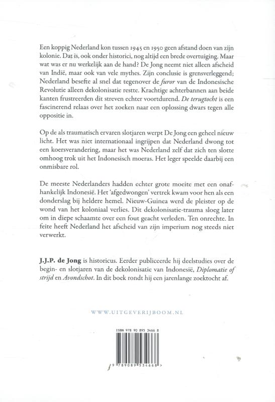 Achterkant van De terugtocht