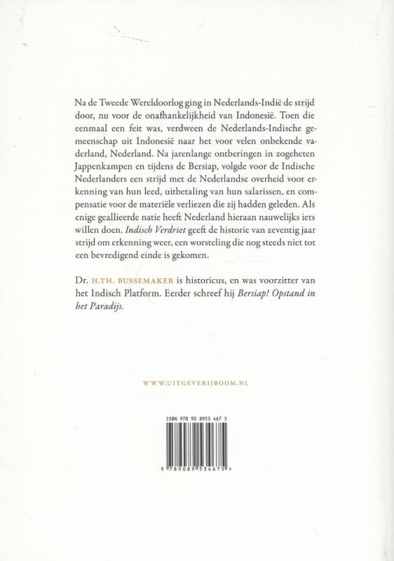 Achterkant van Indisch verdriet
