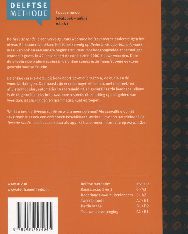 Achterkant van Tekstboek