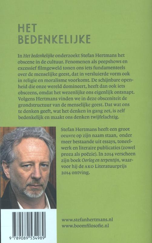 Achterkant van Het bedenkelijke