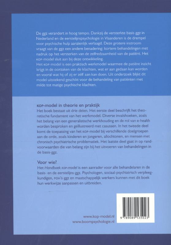 Achterkant van Handboek KOP-model