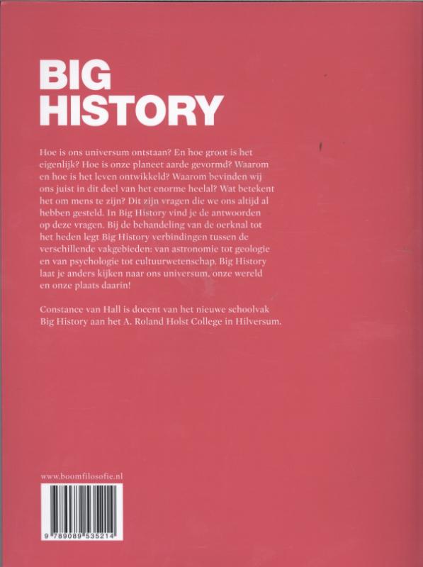 Achterkant van Big history