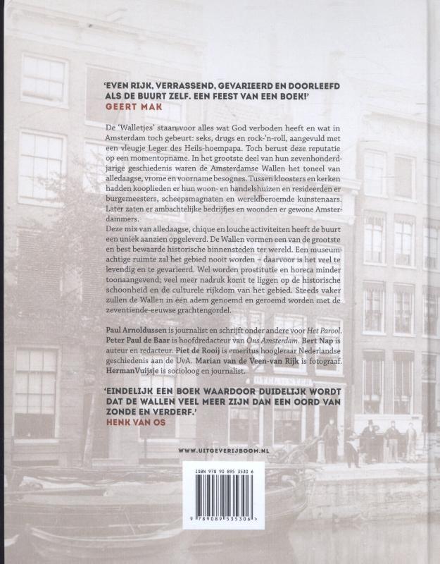 Achterkant van Aan de Amsterdamse Wallen
