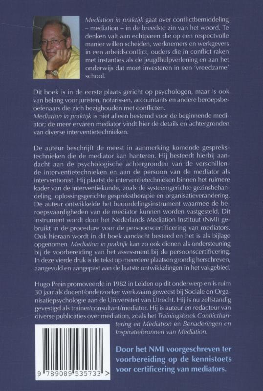 Achterkant van Mediation in praktijk