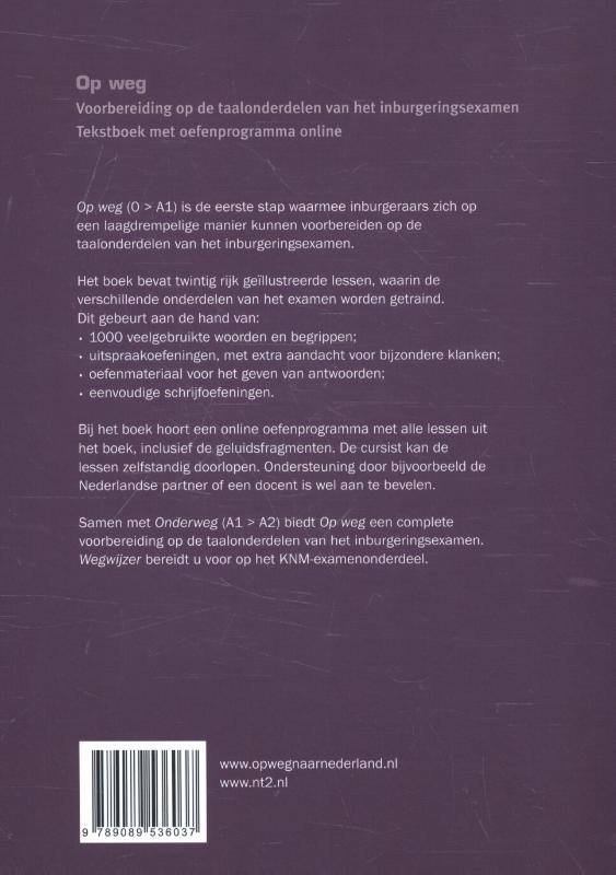 Achterkant van Op weg