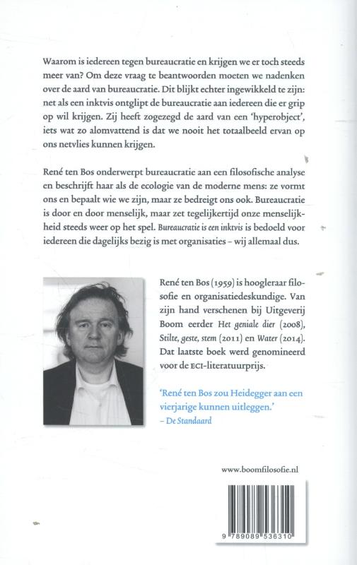 Achterkant van Bureaucratie is een inktvis