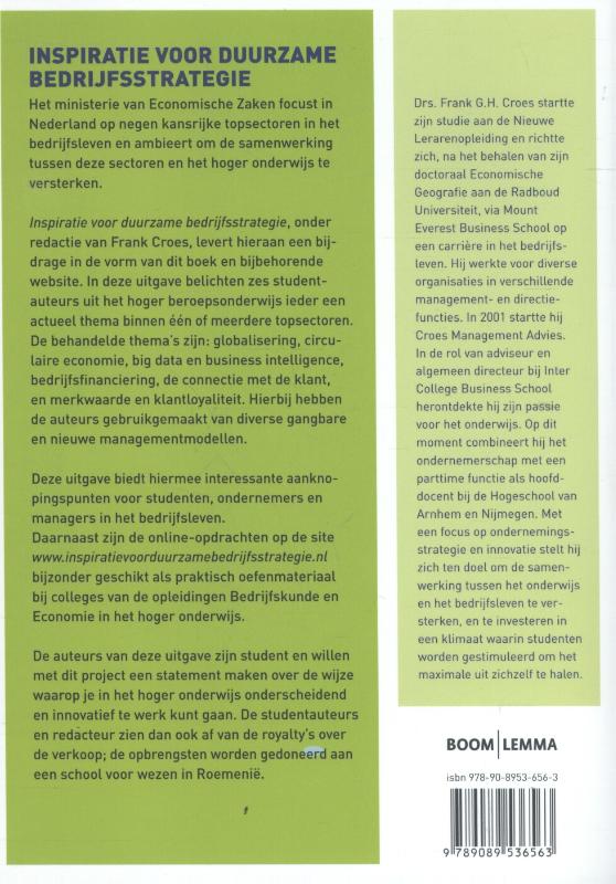 Achterkant van Inspiratie voor duurzame bedrijfsstrategie