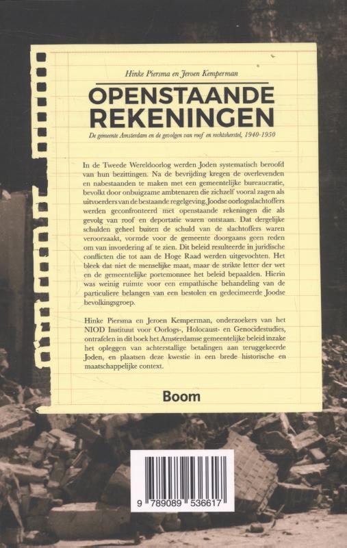 Achterkant van Openstaande rekeningen