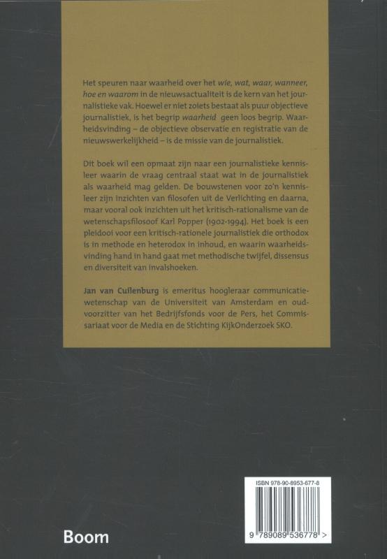 Achterkant van Waarheidsvinding als journalistieke missie