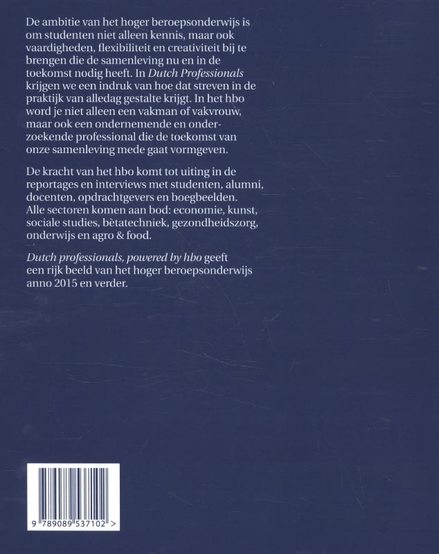 Achterkant van Dutch Professionals