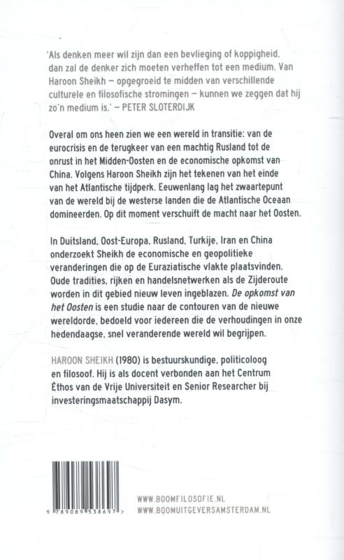Achterkant van De opkomst van het Oosten