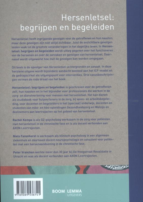 Achterkant van Hersenletsel: begrijpen en begeleiden