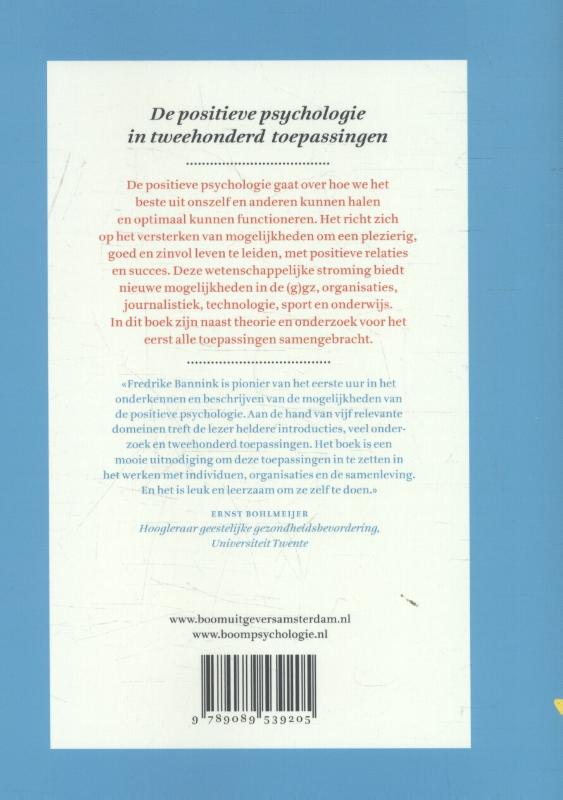 Achterkant van Positieve psychologie