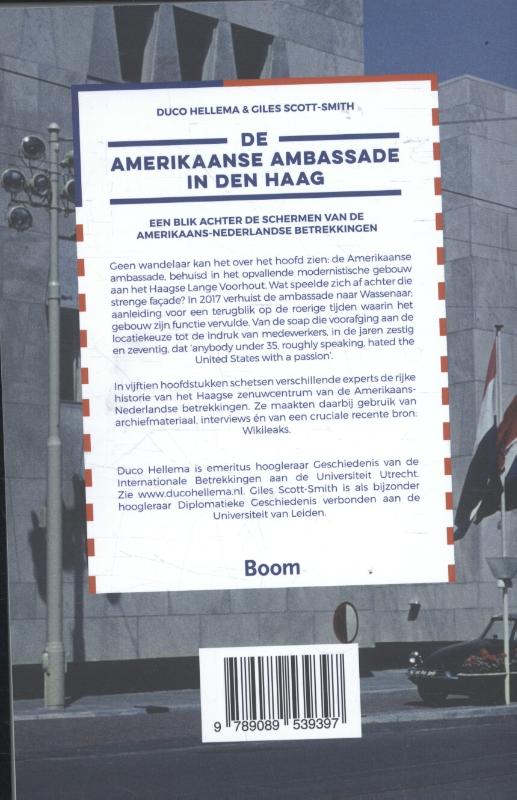 Achterkant van De Amerikaanse ambassade in Den Haag
