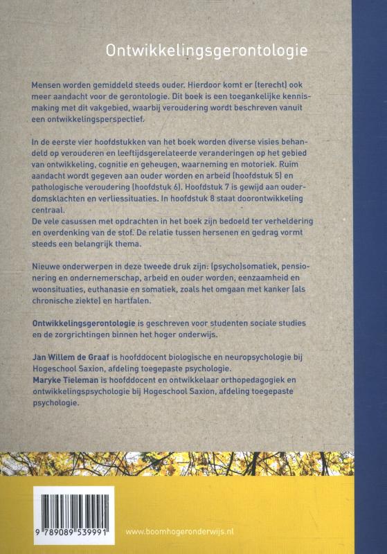 Achterkant van Ontwikkelingsgerontologie