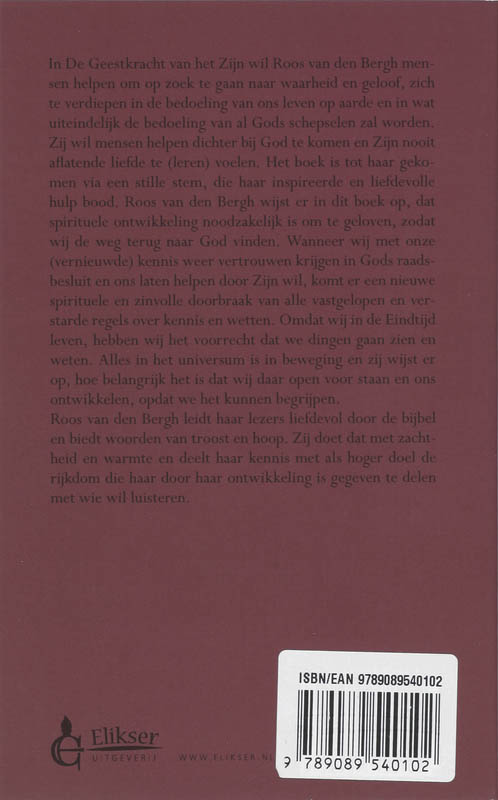 Achterkant van De Geestkracht van het Zijn