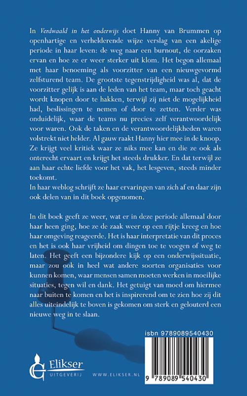 Achterkant van Verdwaald in het onderwijs