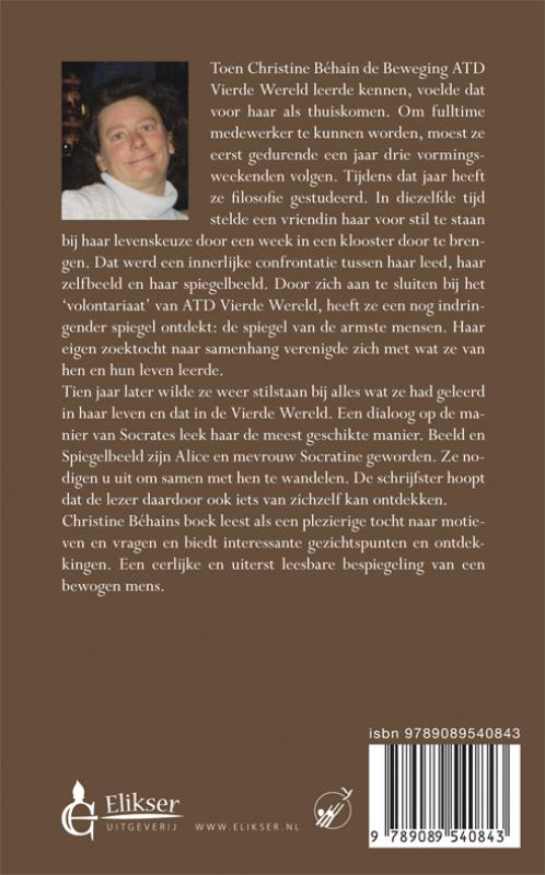 Achterkant van Een wandeling met mevrouw Socratine