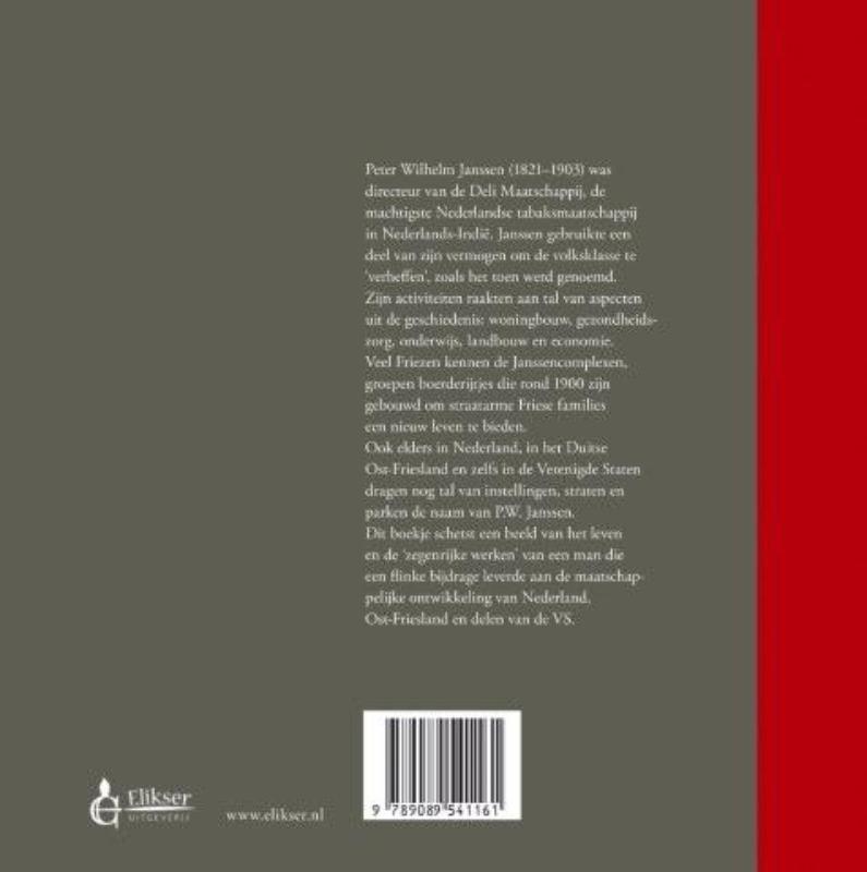 Achterkant van Sporen van P.W. Janssen