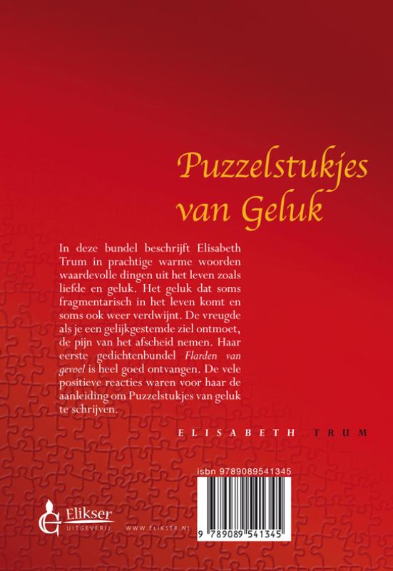 Achterkant van Puzzelstukjes van geluk