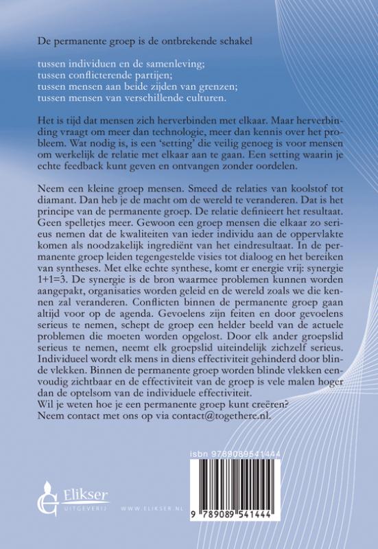 Achterkant van De Permanente Groep