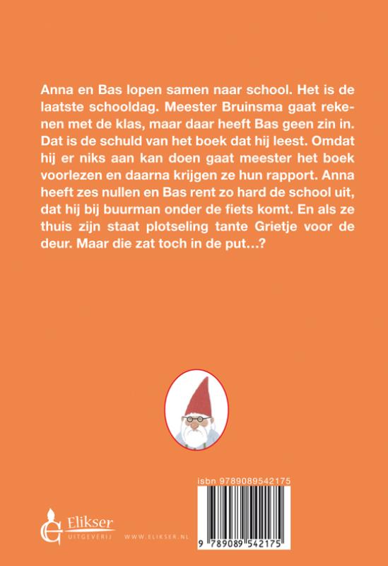 Achterkant van De avonturen van Anna, Bas, Kevin en Kukke