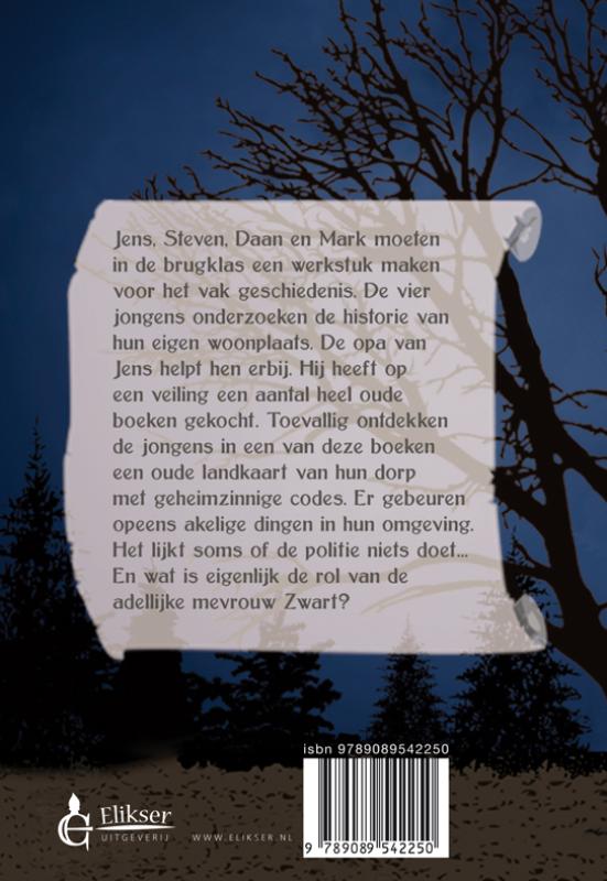 Achterkant van Vier vrienden
