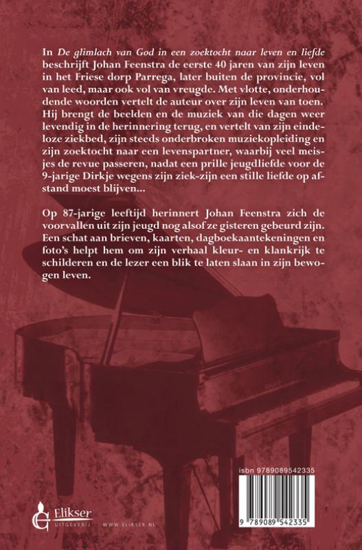 Achterkant van De glimlach van God in een zoektocht naar leven en liefde