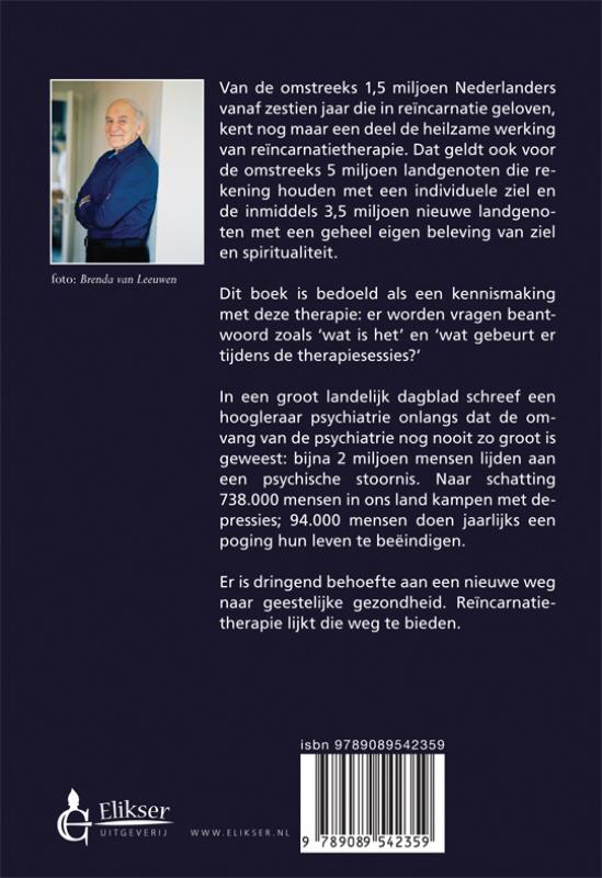 Achterkant van Ontmoeting met reïncarnatietherapie
