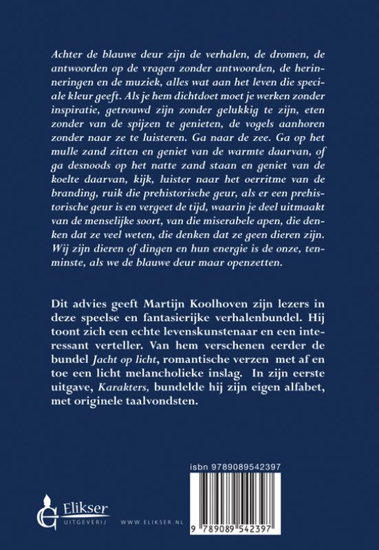 Achterkant van De blauwe deur