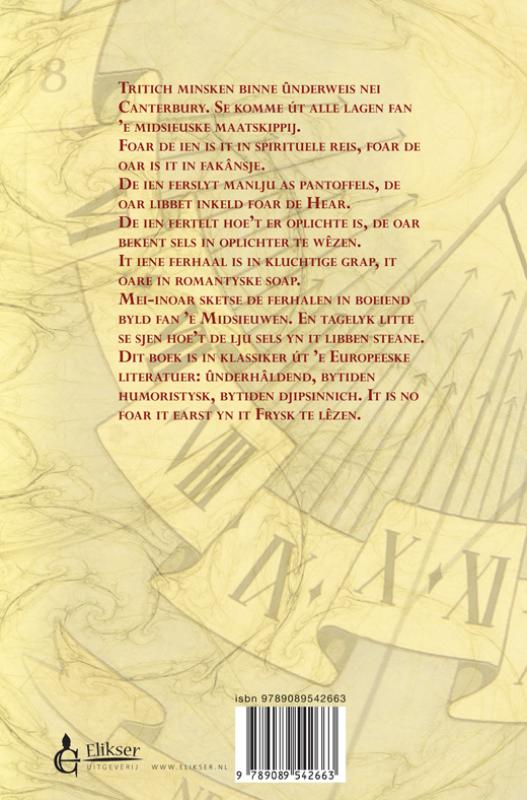 Achterkant van De Canterbury Ferhalen